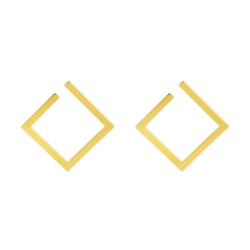 Contemporary All In the Box Square Earrings - Picture 4 of 5